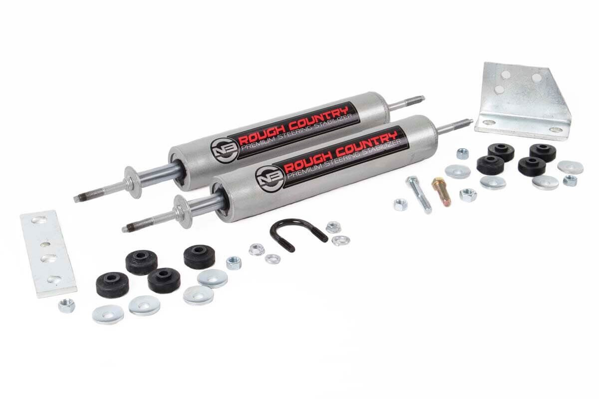 Toyota Pickup Steering Stabilizer - Dual - Rough Country - N3 - '86-'95